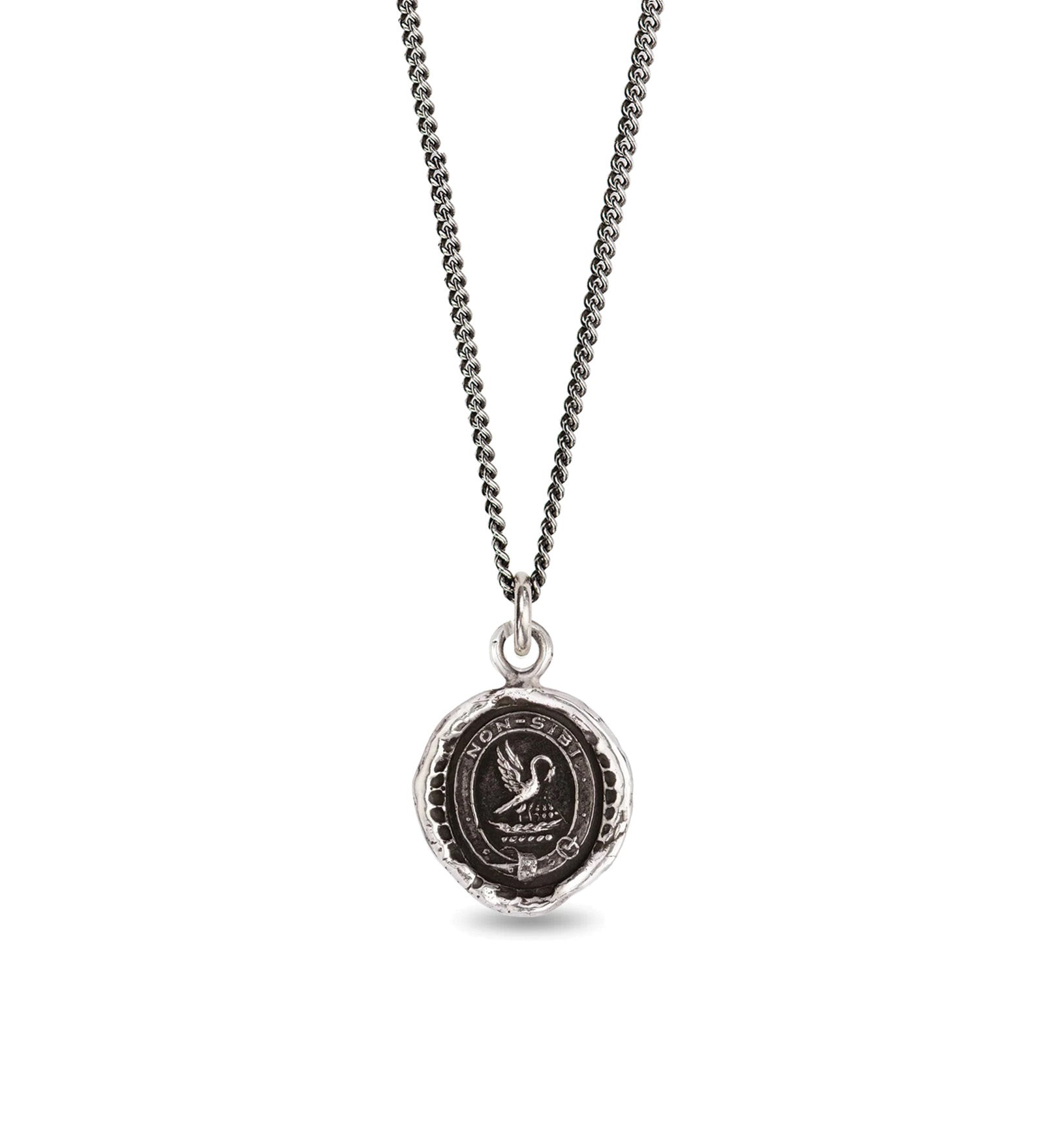 Selflessness Talisman Oxidized Sterling Silver