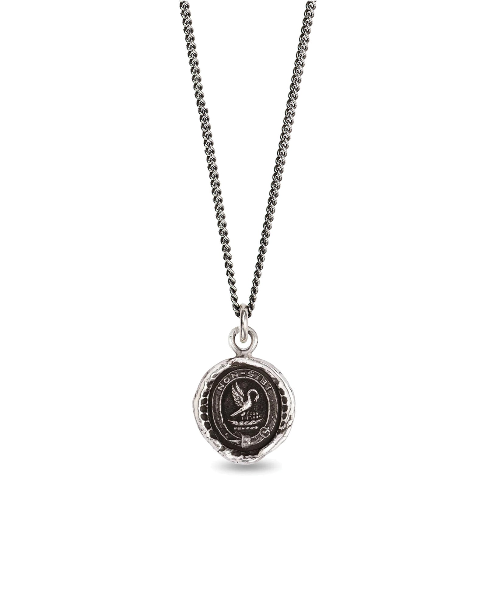 Selflessness Talisman Oxidized Sterling Silver