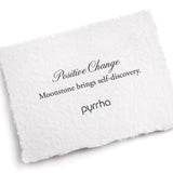 Pyrrha-Positive Change Signature Attraction Charm-Necklaces-Oxidized Sterling Silver, Moonstone-Blue Ruby Jewellery-Vancouver Canada