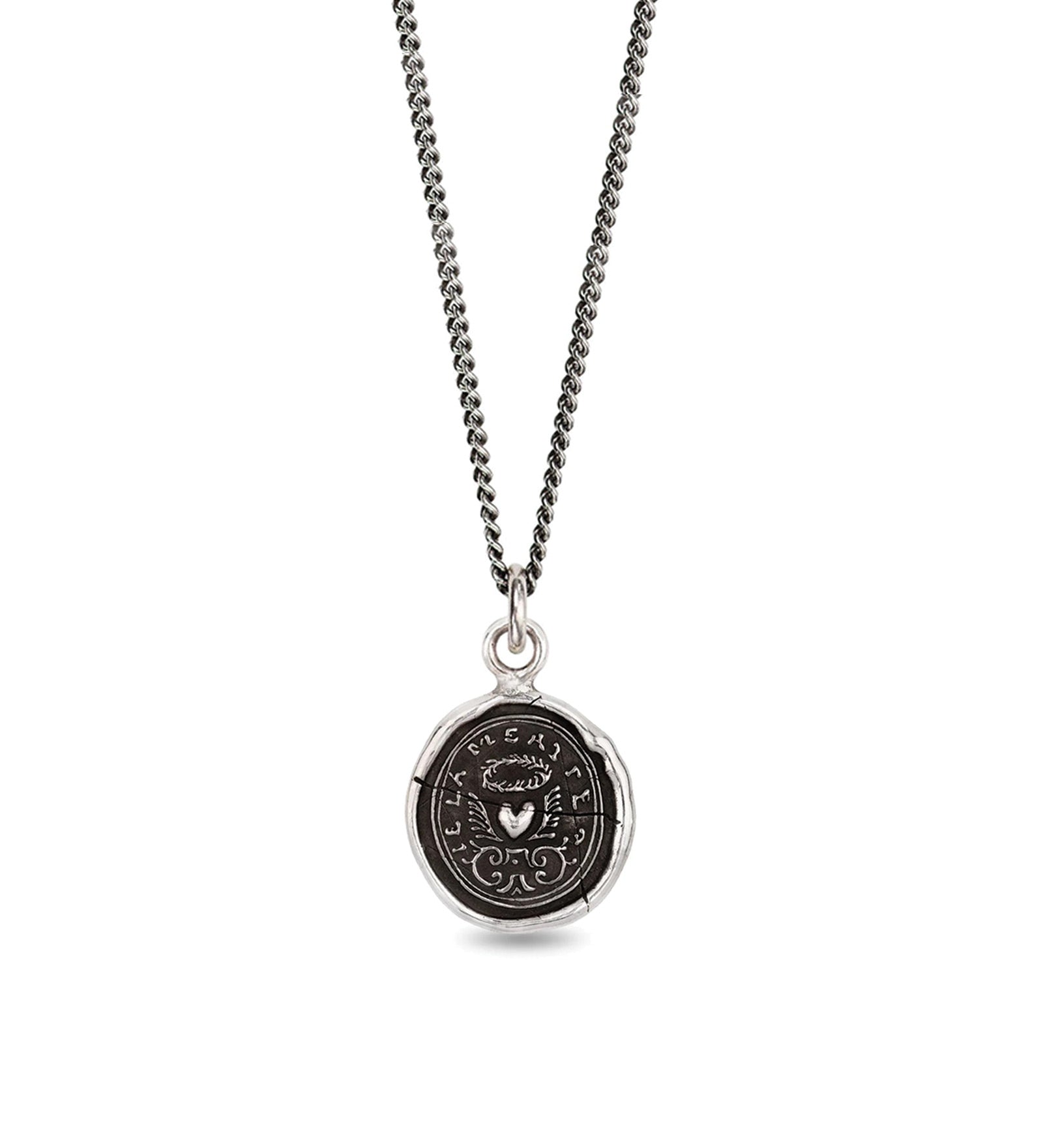 True Self Talisman Oxidized Sterling Silver