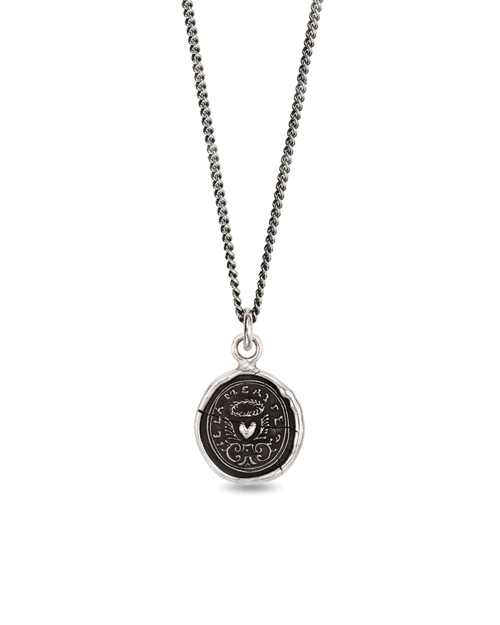 True Self Talisman Oxidized Sterling Silver