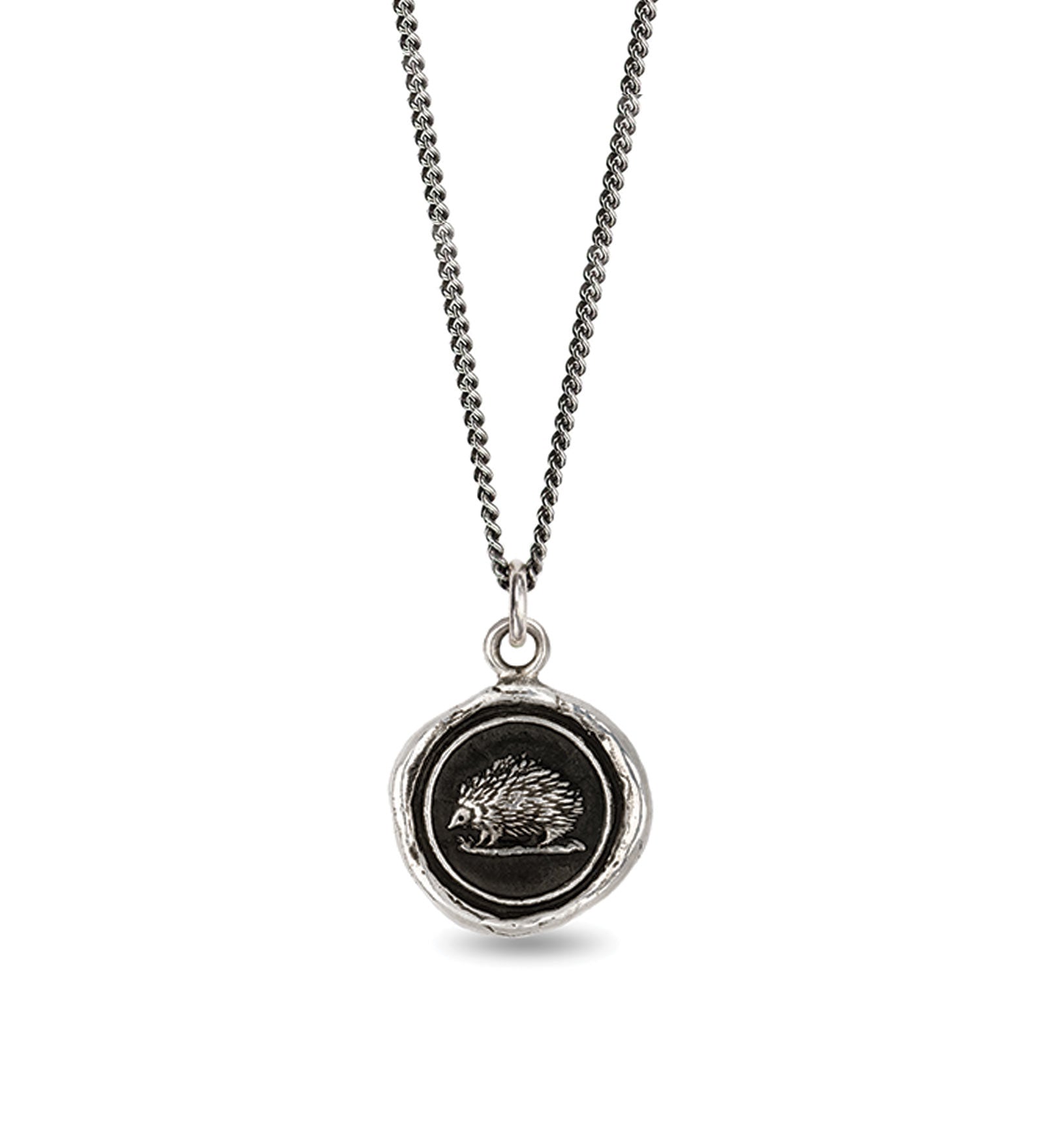 Healthy Bounderies Talisman Oxidized Sterling Silver