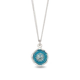 Pyrrha-Direction Talisman | True Colours-Necklaces-Sterling Silver, Ceramic Blue-Blue Ruby Jewellery-Vancouver Canada