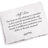 Pyrrha-Self Love Talisman | True Colours-Necklaces-Sterling Silver, Ceramic Blue-Blue Ruby Jewellery-Vancouver Canada