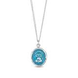 Pyrrha-Memento Mori Necklace | Capri Blue-Necklaces-Blue Ruby Jewellery-Vancouver Canada