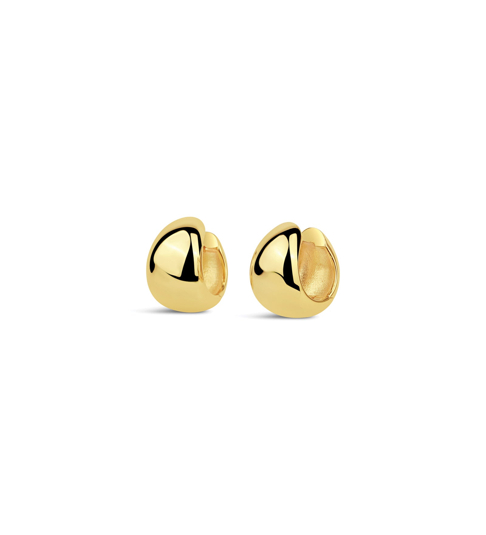 Tapered Huggies | 12mm 14k Gold Plated