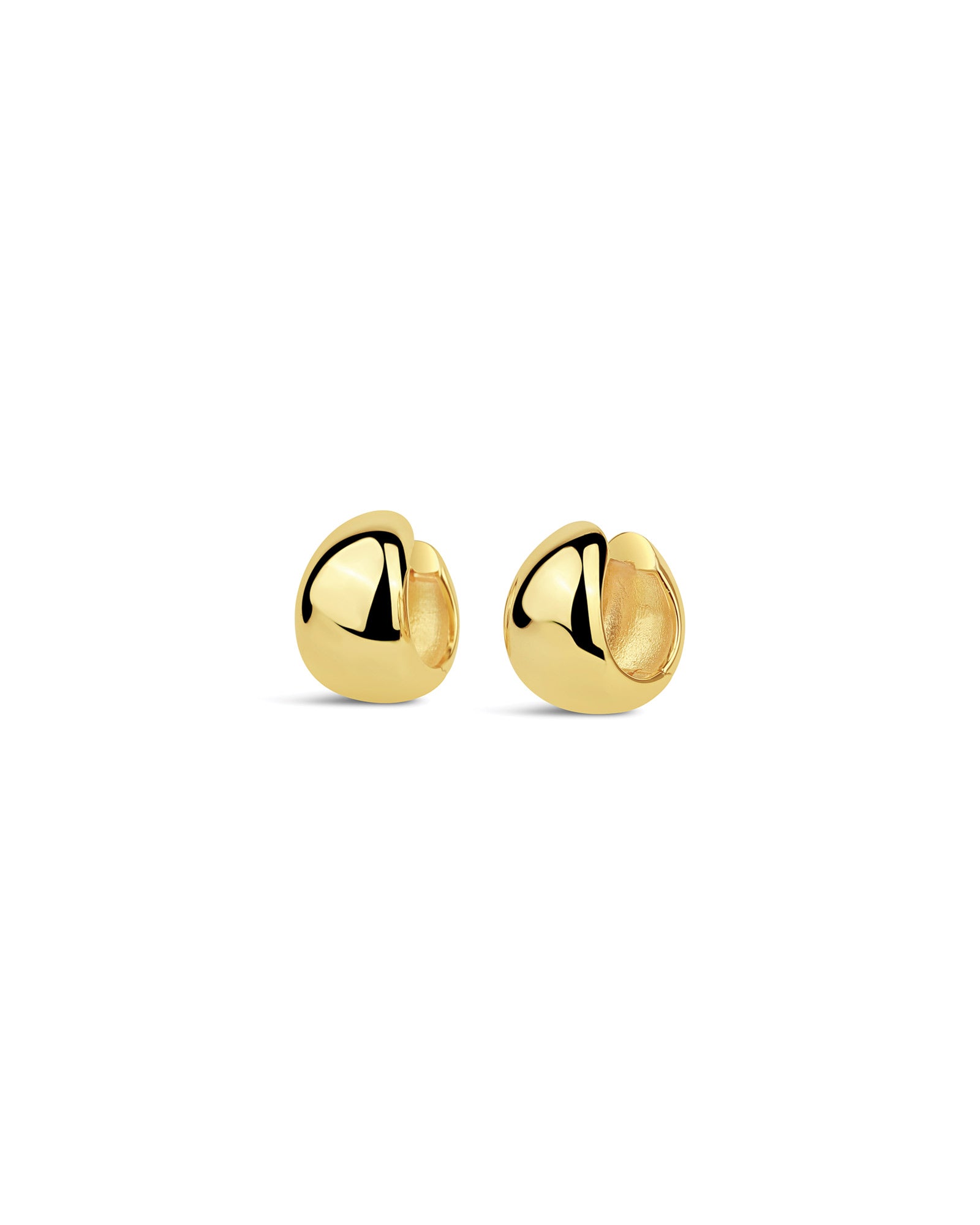 Tapered Huggies | 12mm 14k Gold Plated