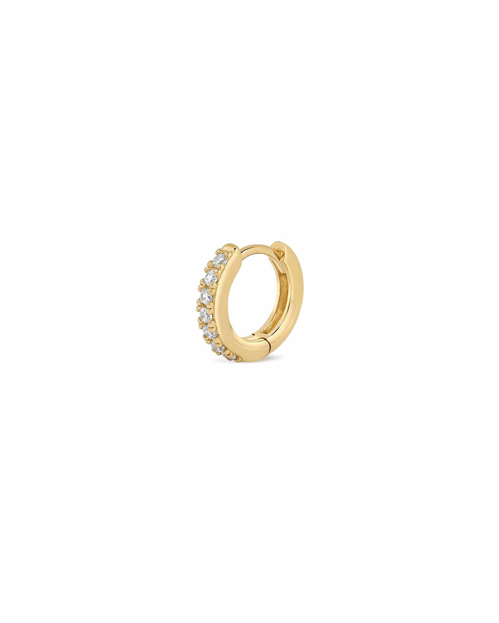 Cz Huggie | 11mm 14k Gold Vermeil, Cubic Zirconia