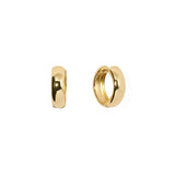 Wide Huggies I 13mm 14k Gold Vermeil