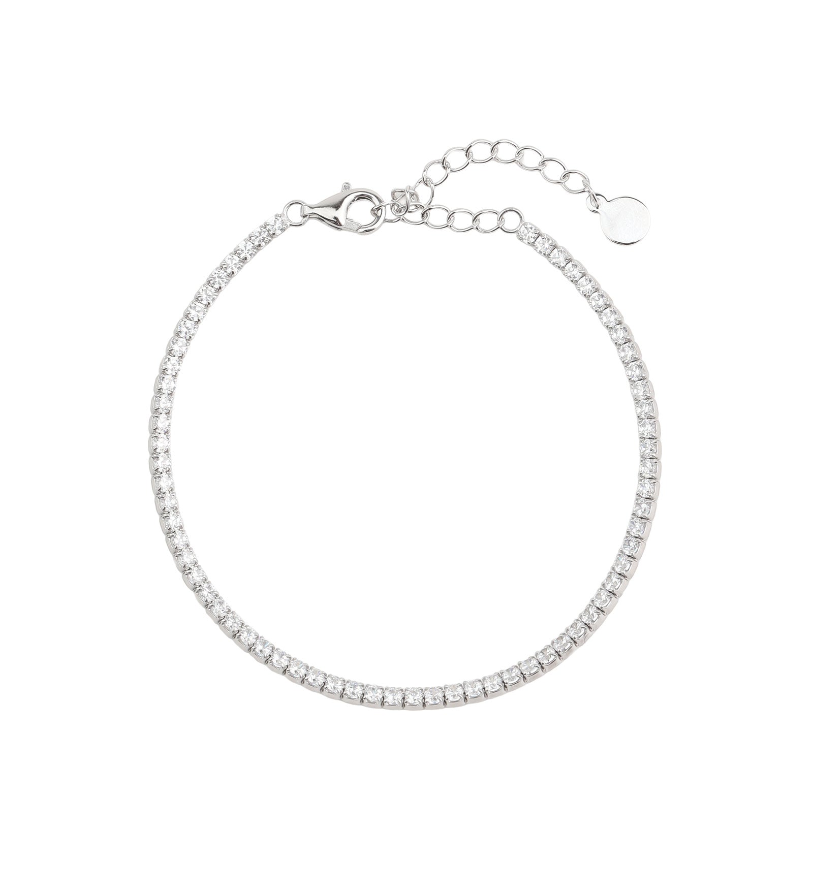 CZ Tennis Bracelet | 2mm 14k Gold Vermeil, Cubic Zirconia