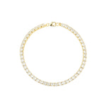 CZ Tennis Bracelet 14k Gold Vermeil, Cubic Zirconia