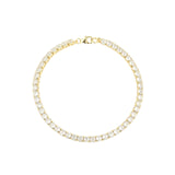 CZ Tennis Bracelet 14k Gold Vermeil, Cubic Zirconia