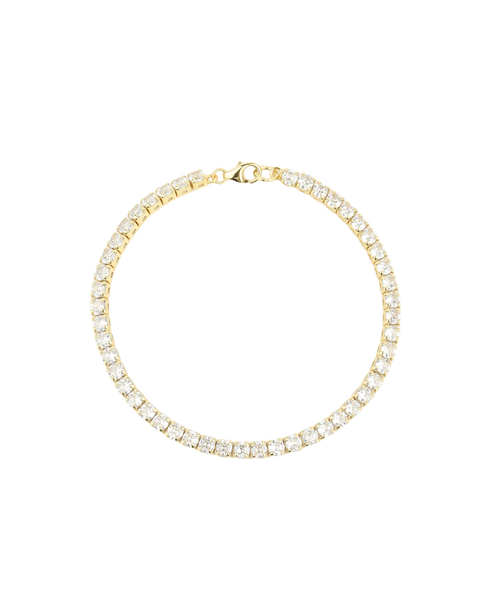 CZ Tennis Bracelet 14k Gold Vermeil, Cubic Zirconia