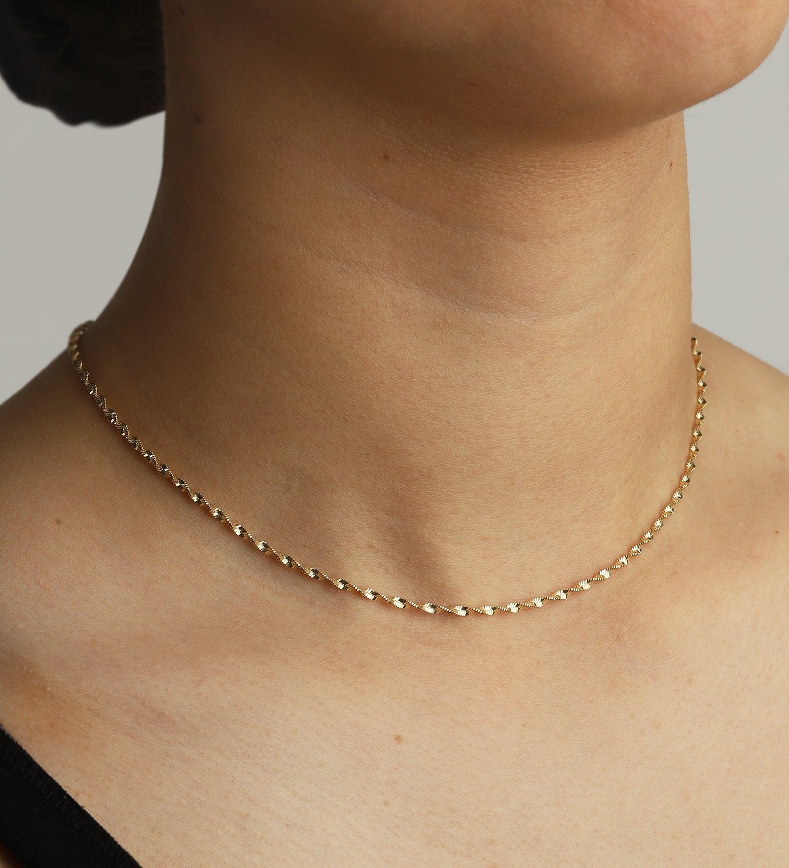 Twist Chain Necklace 14k Gold Vermeil