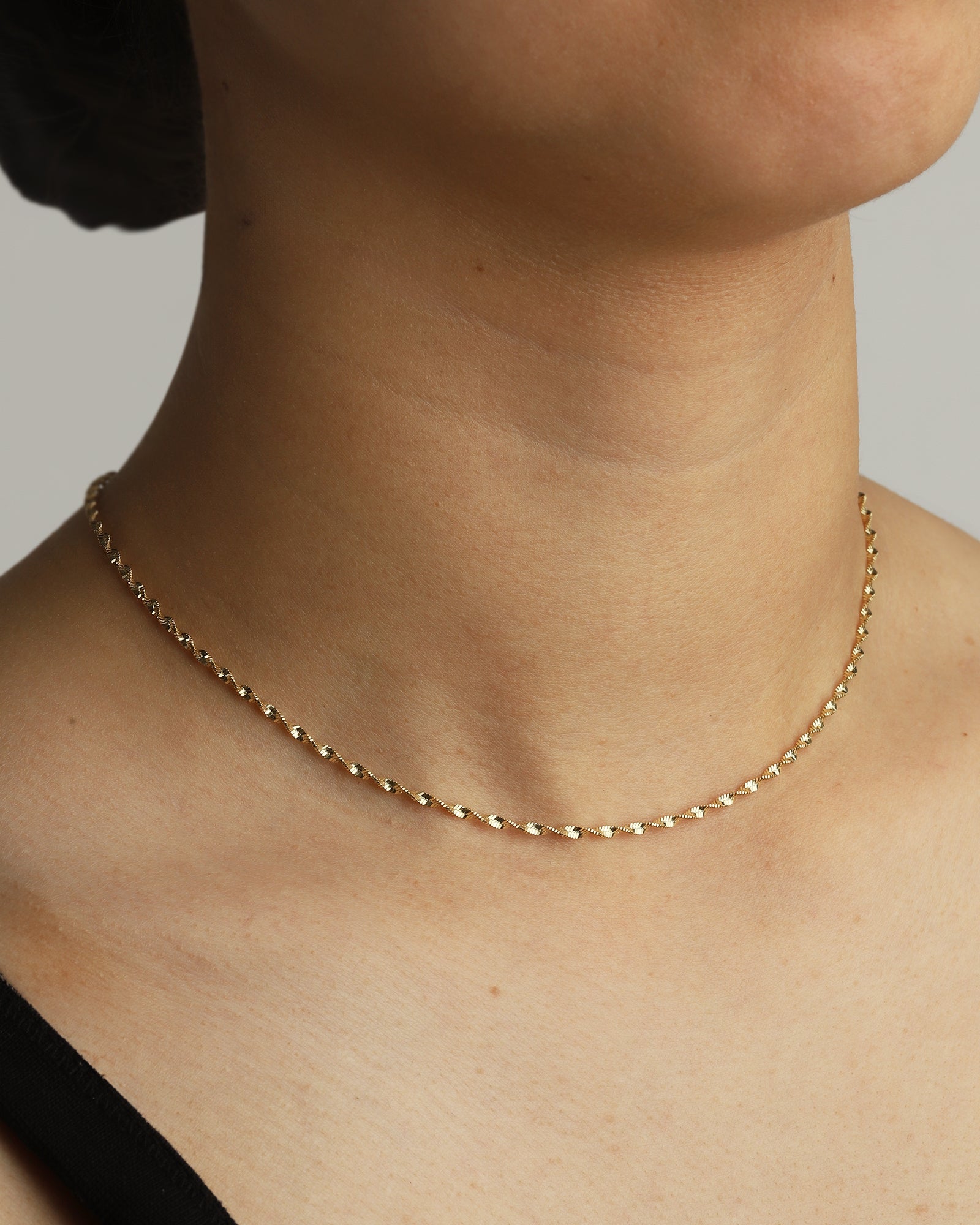 Twist Chain Necklace 14k Gold Vermeil