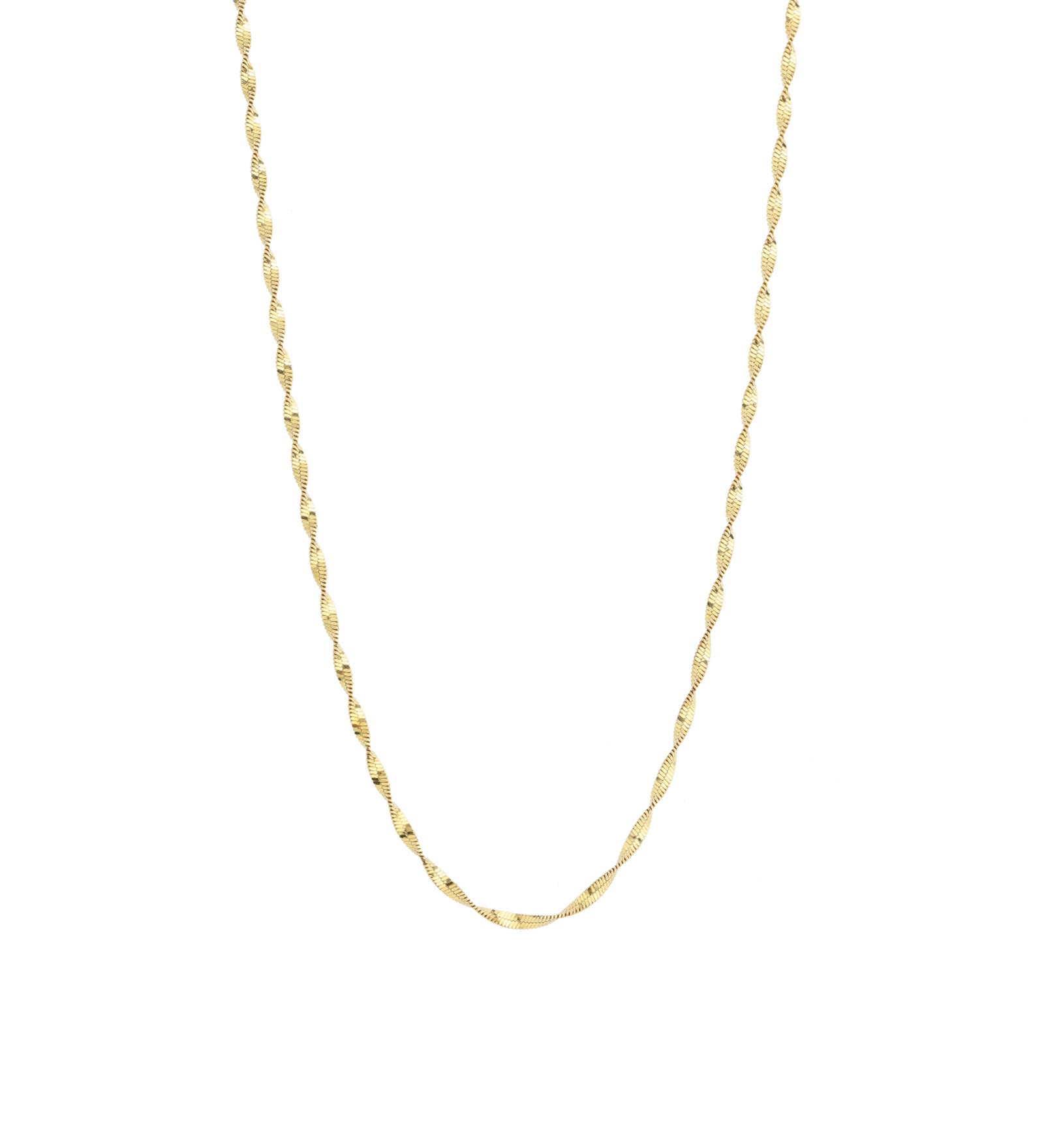 Twist Chain Necklace 14k Gold Vermeil