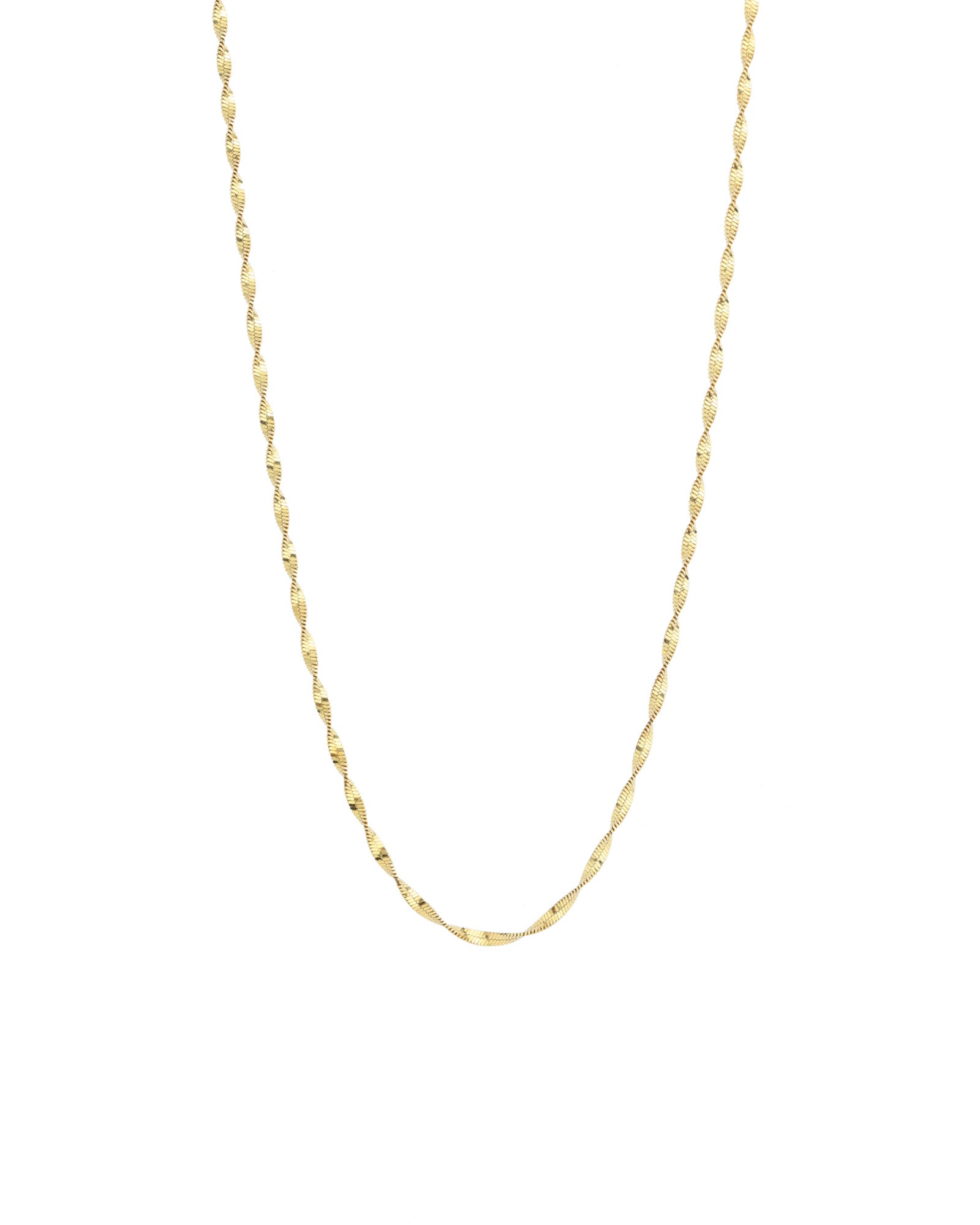 Twist Chain Necklace 14k Gold Vermeil