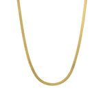 Herringbone Necklace | 3mm 14k Gold Vermeil