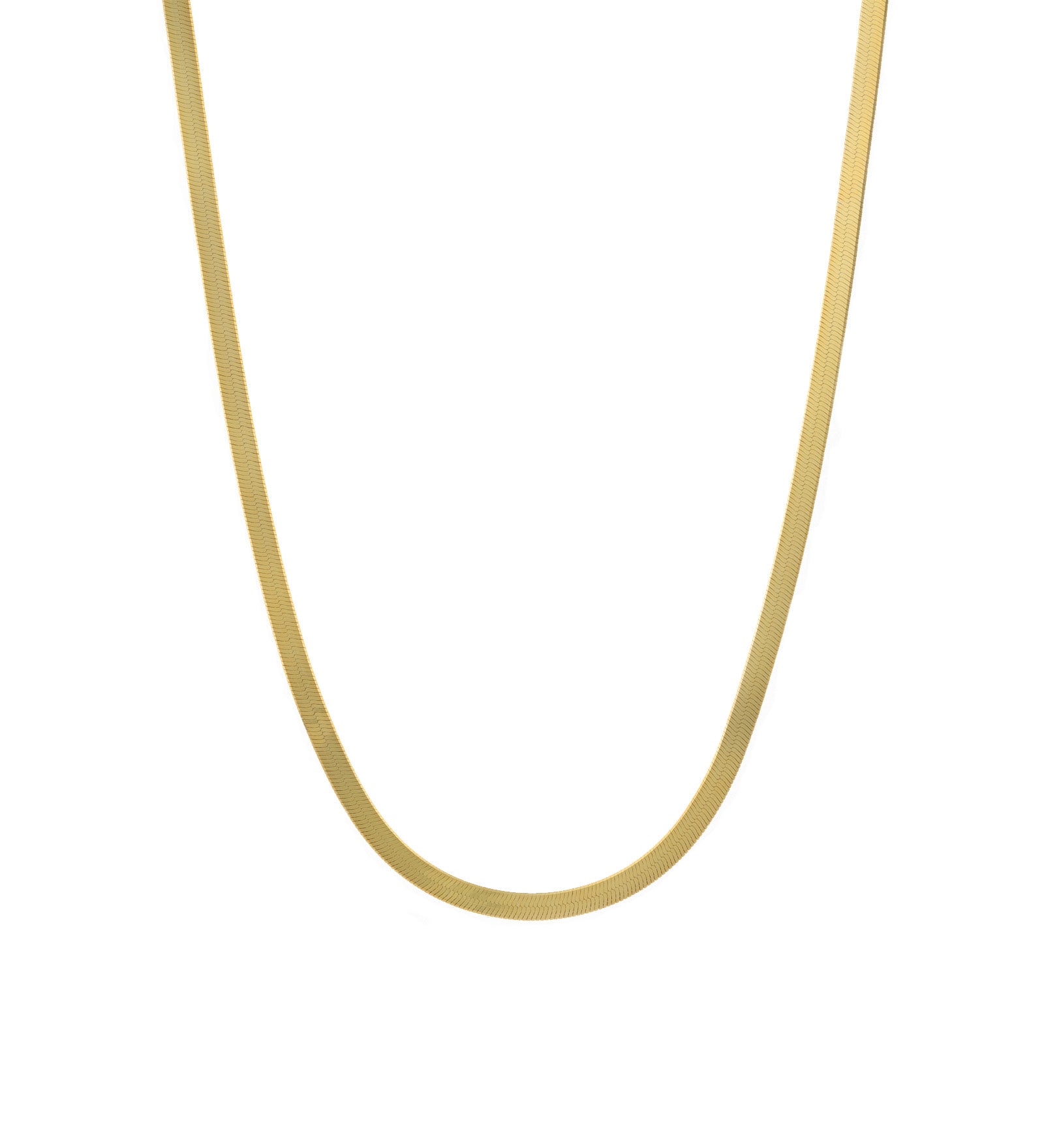 Herringbone Necklace | 3mm 14k Gold Vermeil