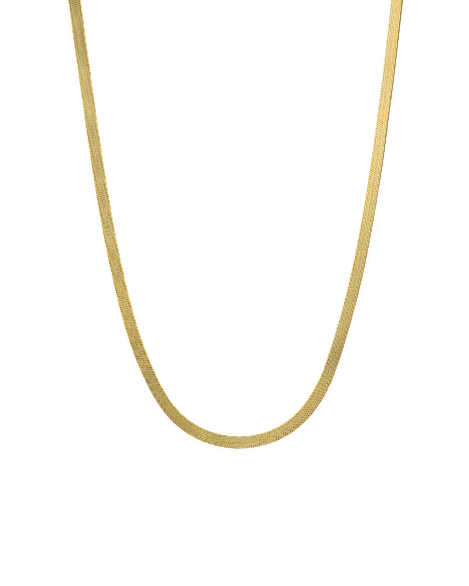 Herringbone Necklace | 3mm 14k Gold Vermeil