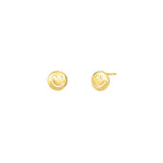 Smiley Face Studs 14k Gold Vermeil