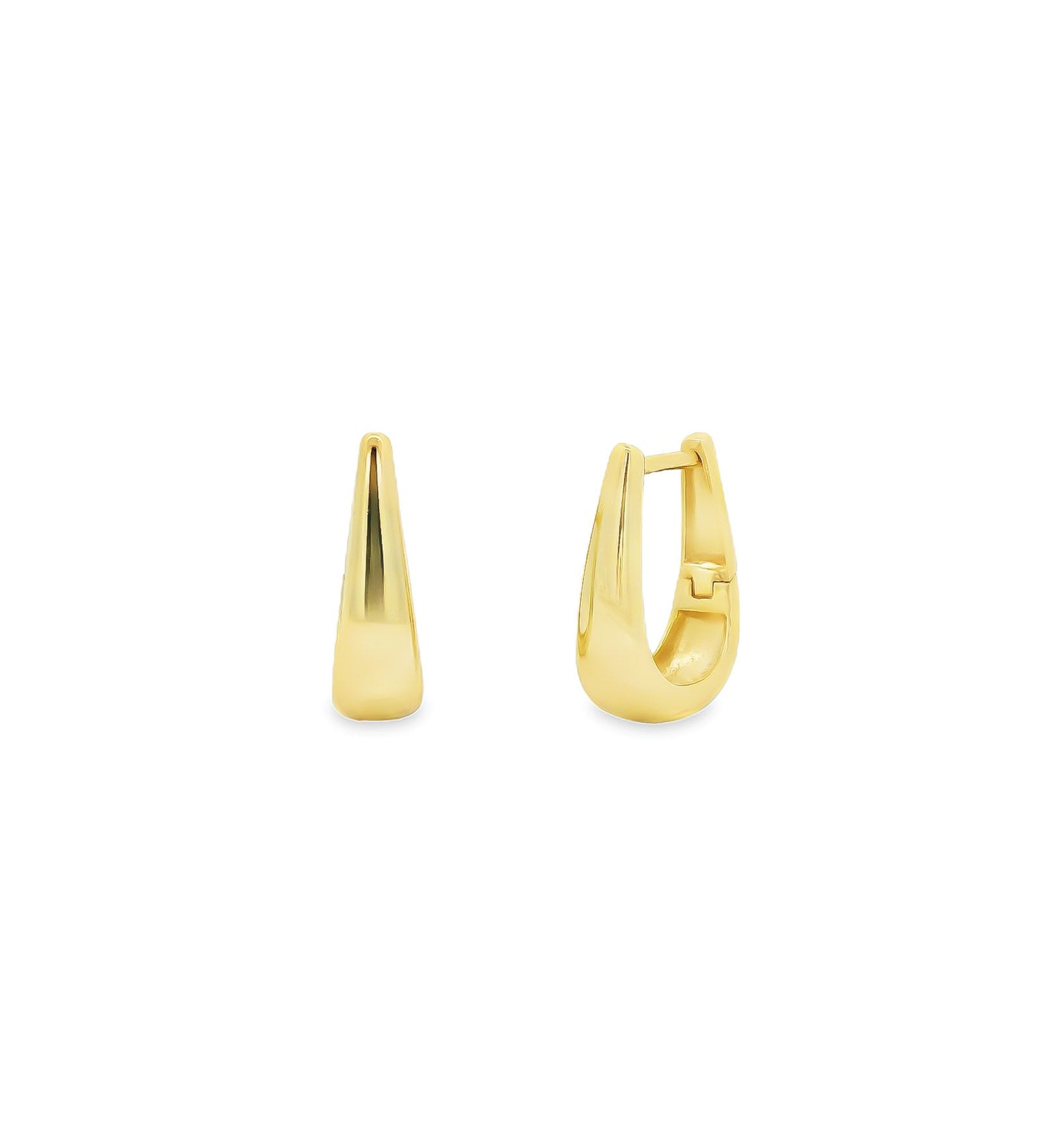 Teardrop Huggies | 16mm 14k Gold Vermeil