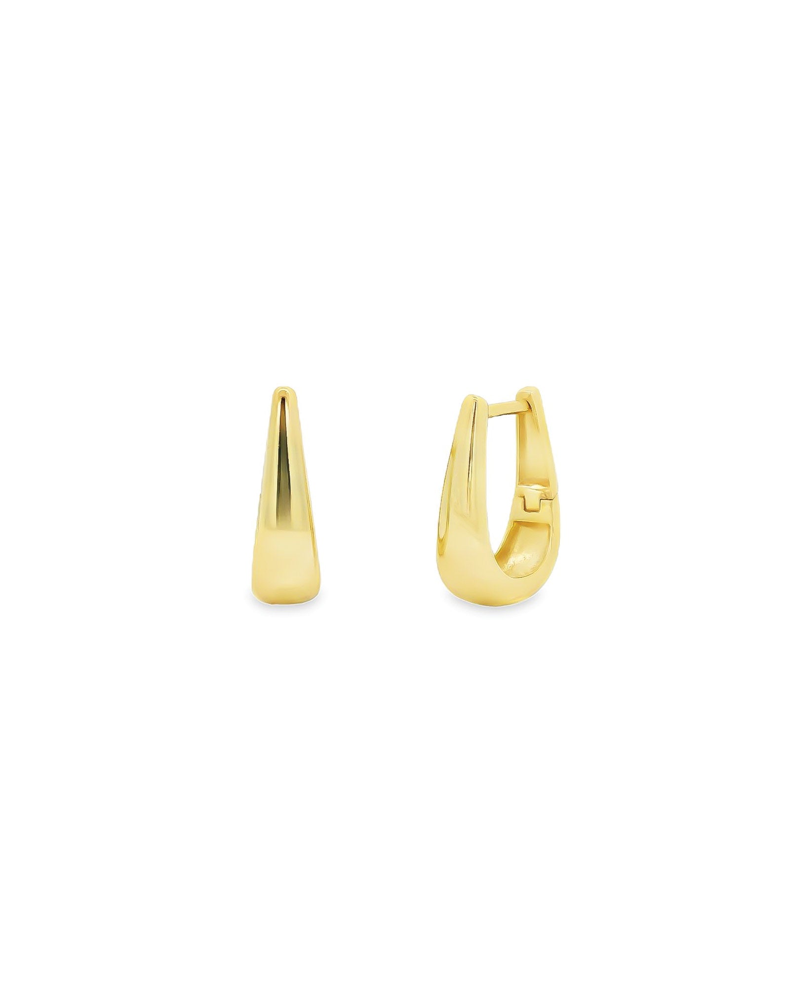 Teardrop Huggies | 16mm 14k Gold Vermeil