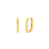 Oval Huggies | 15mm 14k Gold Vermeil