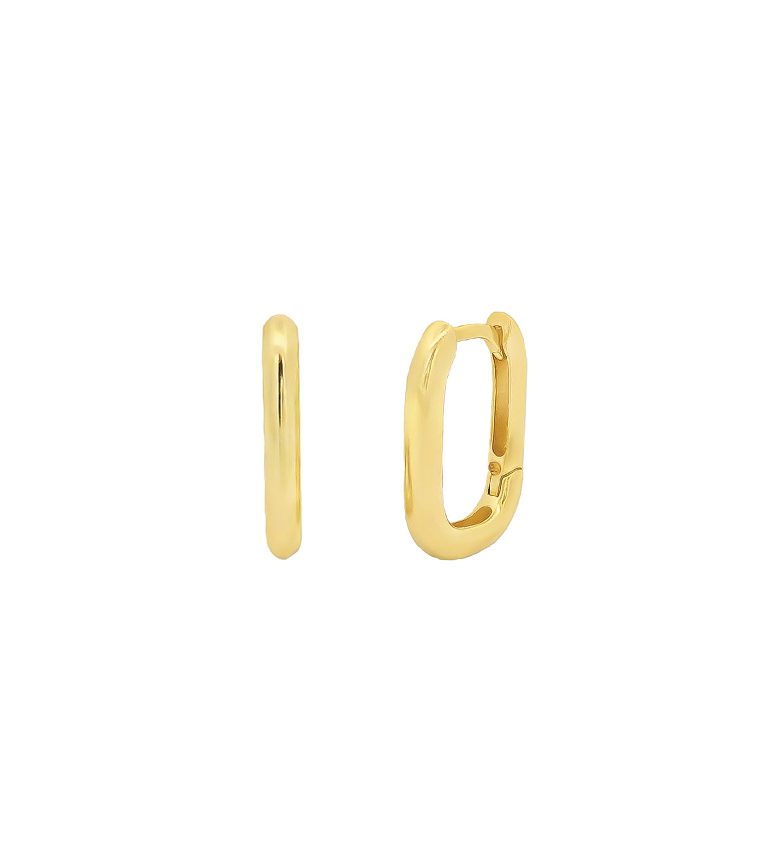 Oval Huggies | 15mm 14k Gold Vermeil