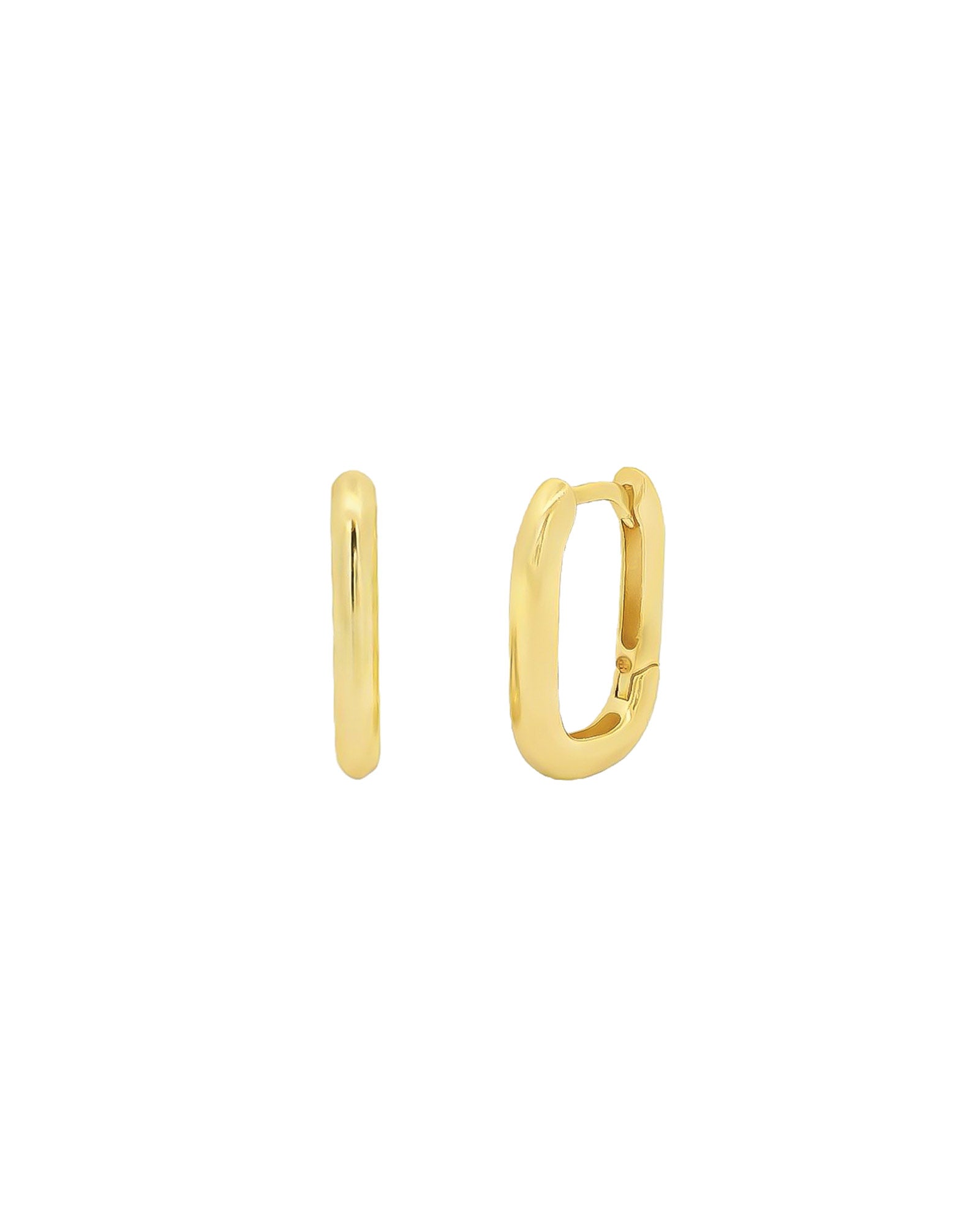 Oval Huggies | 15mm 14k Gold Vermeil