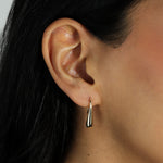 Quiet Icon-Droplet Hooks-Earrings-14k Gold Vermeil-Blue Ruby Jewellery-Vancouver Canada