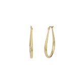 Quiet Icon-Teardrop Hoops-Earrings-14k Gold Vermeil-Blue Ruby Jewellery-Vancouver Canada