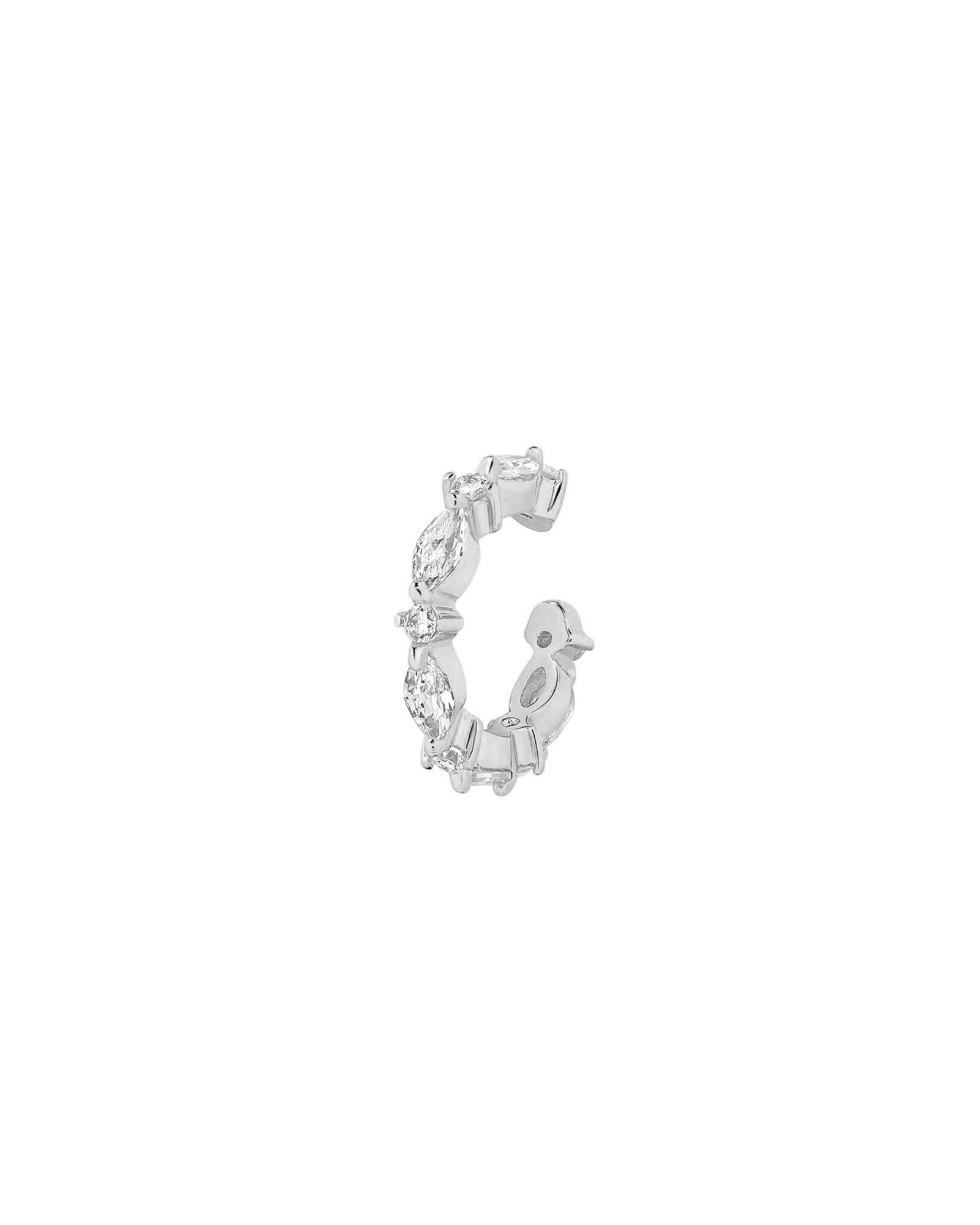 Multi Marquise Ear Cuff Sterling Silver, Cubic Zirconia