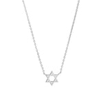 Star of David Necklace Sterling Silver