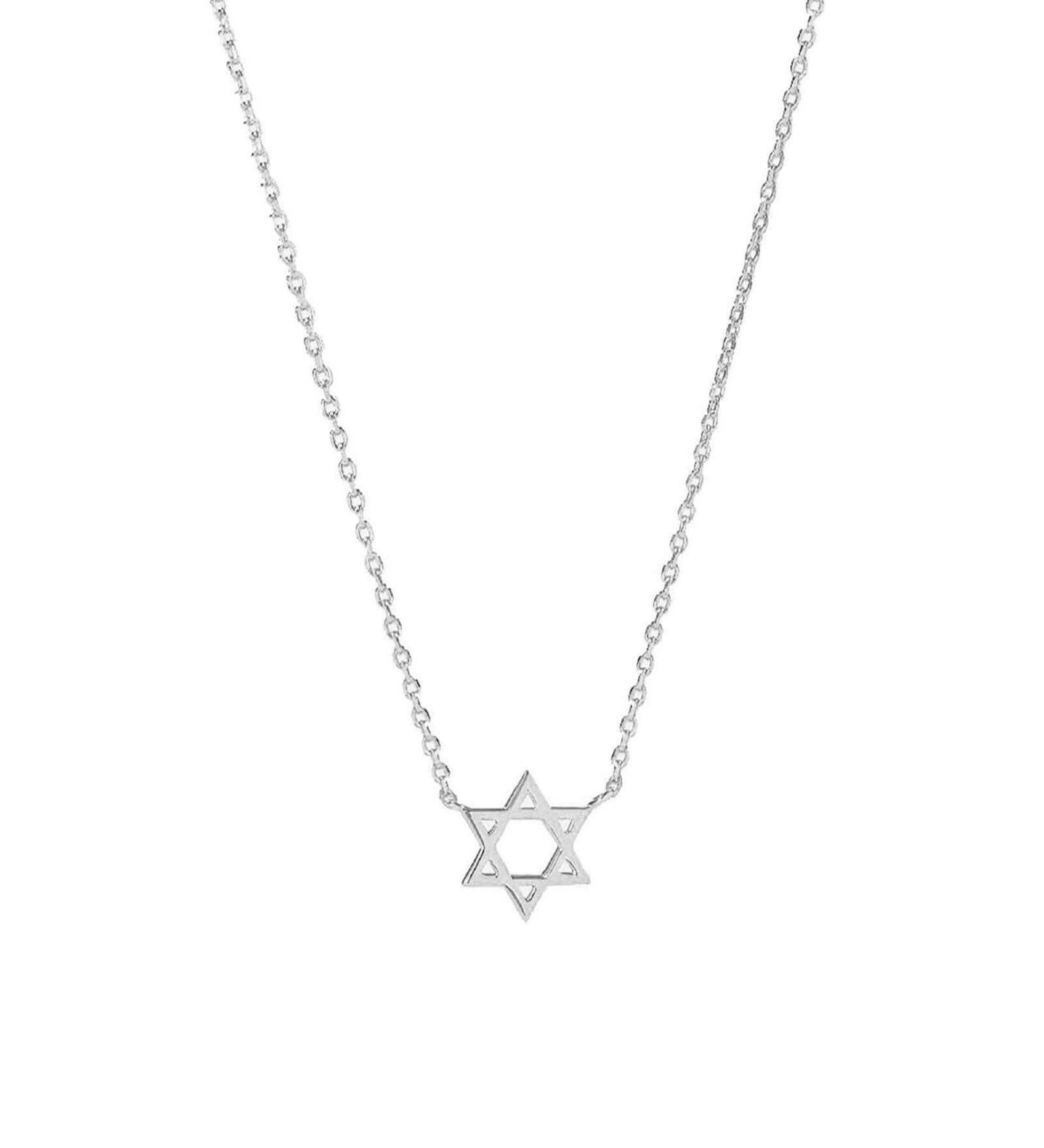 Star of David Necklace Sterling Silver