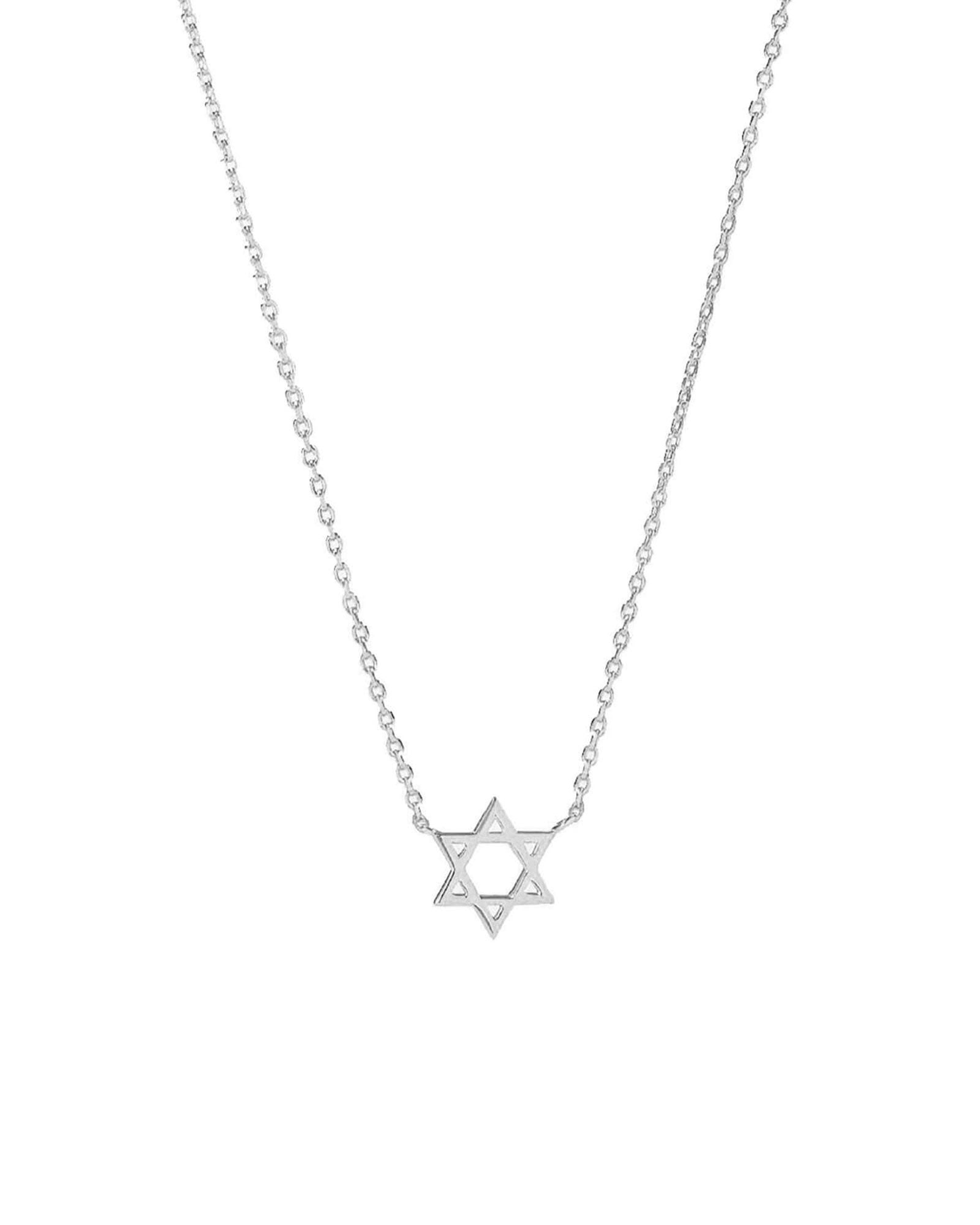 Star of David Necklace Sterling Silver