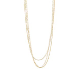 Mix Chain Pearl Necklace 22k Gold Vermeil, White Pearl