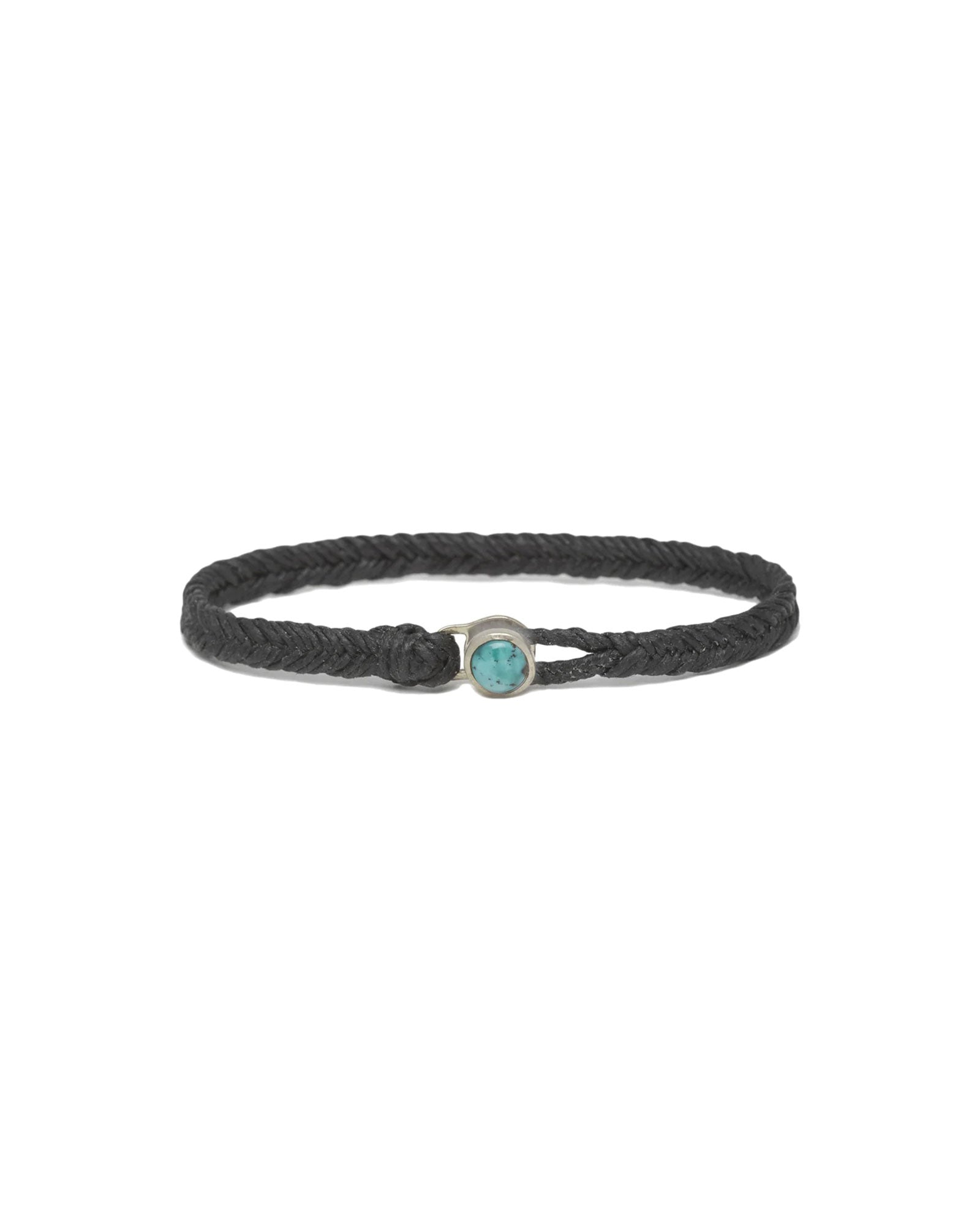 Scosha Mens-Turquoise Button Bracelet-Bracelets-Sterling Silver, Turquoise-Blue Ruby Jewellery-Vancouver Canada