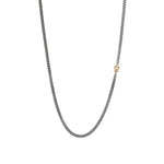 Scosha Mens-Endless Chain-Necklaces-Sterling Silver, 14k Yellow Gold-Blue Ruby Jewellery-Vancouver Canada