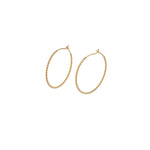 Twisted Hoops | 40mm 14k Gold Vermeil