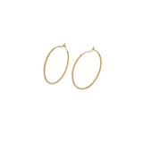 Twisted Hoops | 40mm 14k Gold Vermeil