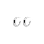 Tashi-Tapered Hoops | 22mm-Earrings-Sterling Silver-Blue Ruby Jewellery-Vancouver Canada