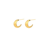 Tashi-Wide Tapered Hoops | 13mm-Earrings-14k Gold Vermeil-Blue Ruby Jewellery-Vancouver Canada