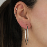 Tashi-Thin Classic Hoops | 60mm-Earrings-Sterling Silver-Blue Ruby Jewellery-Vancouver Canada