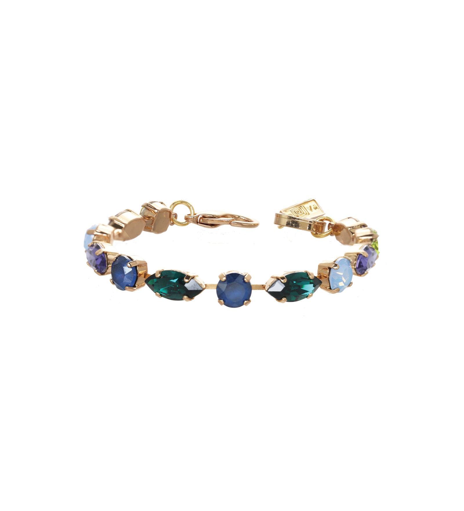 Camren Bracelet Gold Plated, Berry Mix Crystal