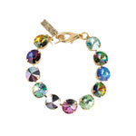 TOVA-Croatia Bracelet-Bracelets-14k Gold Plated, Eclipse Crystal-Blue Ruby Jewellery-Vancouver Canada