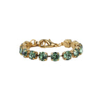 Oakland Bracelet 14k Gold Plated, Erinite Crystal