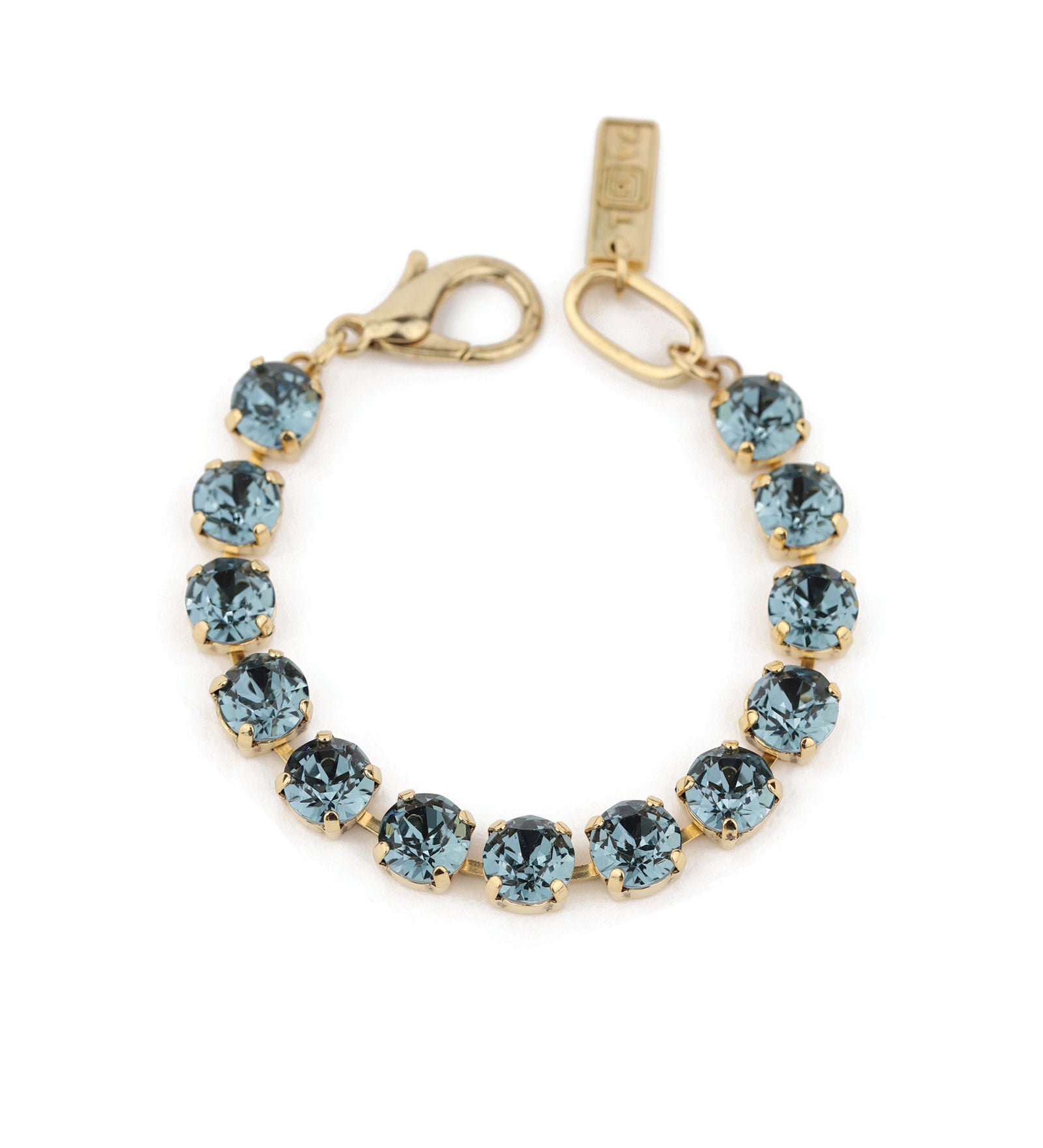 TOVA-Oakland Bracelet-Bracelets-Gold Plated, Indian Sapphire Crystal-Blue Ruby Jewellery-Vancouver Canada