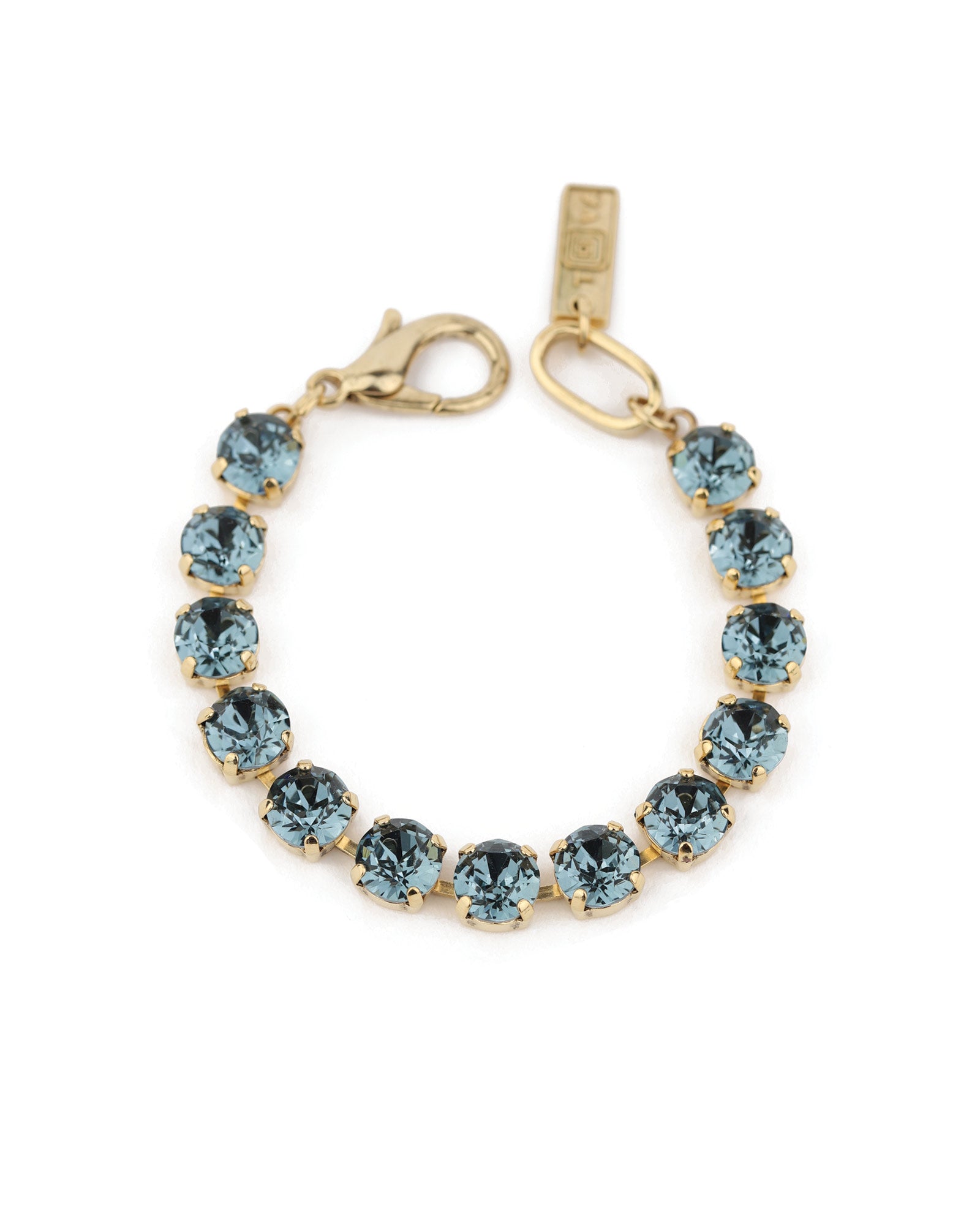 TOVA-Oakland Bracelet-Bracelets-Gold Plated, Indian Sapphire Crystal-Blue Ruby Jewellery-Vancouver Canada