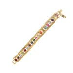 Maeve Bracelet Gold Plated, Marigold Multi Crystal